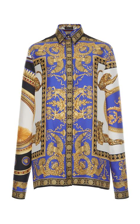 versace plus size shirt|Versace long sleeves polo shirts.